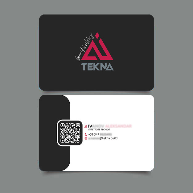 QR NFC card Biglietto da visita digitale MOSAICO Digital Agency